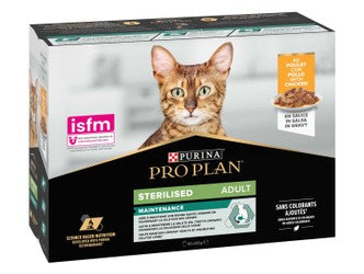 PURINA PRO PLANsterilized adult cats Chicken Sachets Pack 10*85g