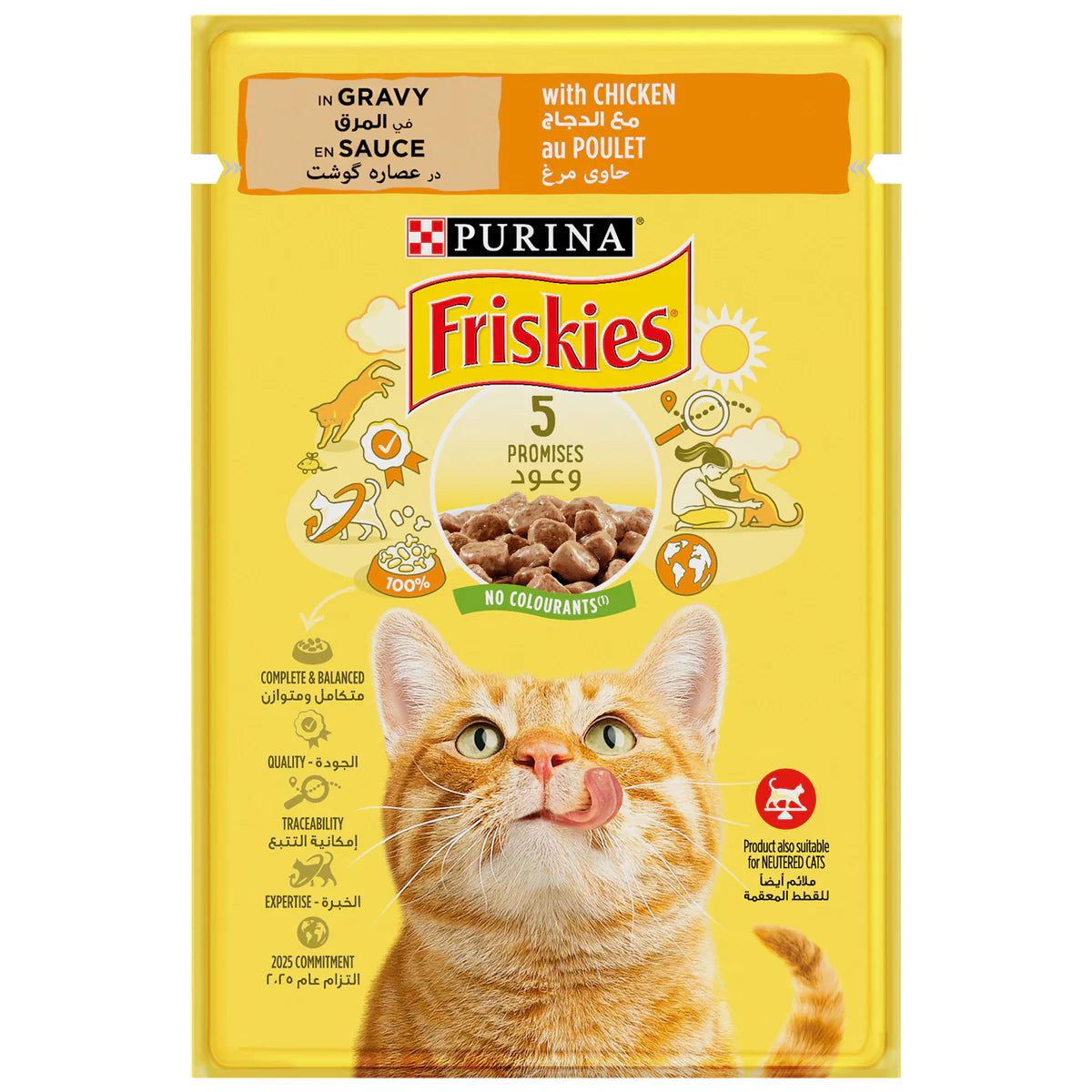 Friskies Chicken Chunks in Gravy Wet Cat Food 85g