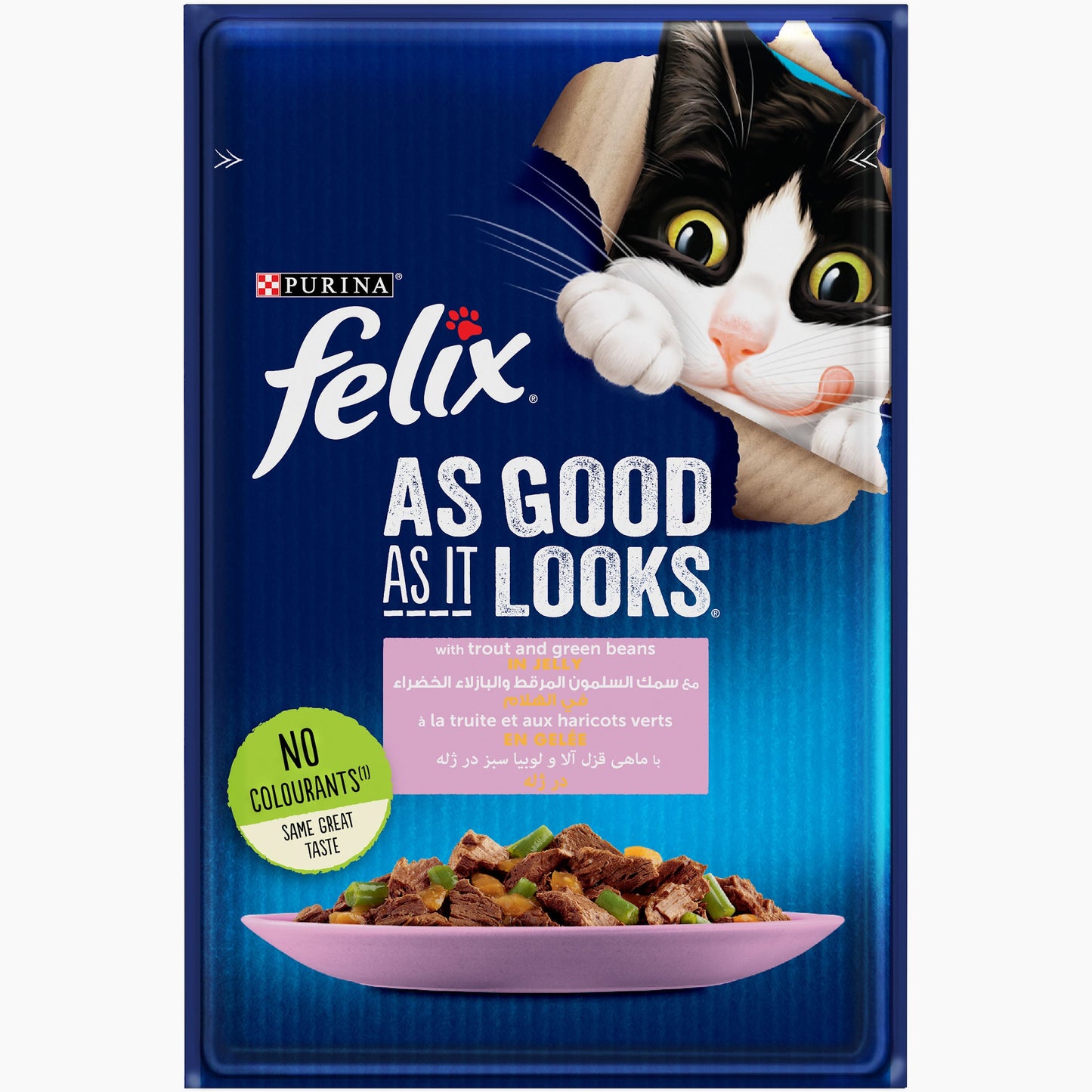 PURINA FELIX As Good as it Looks | w/ Trout & Green Bean 85g