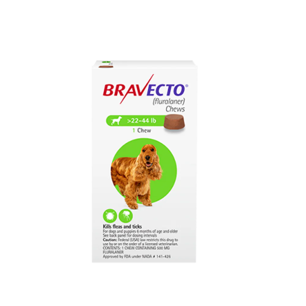 Bravecto Chewable Tablet For Medium Dogs (10 - 20 Kg) X 1 Tablet