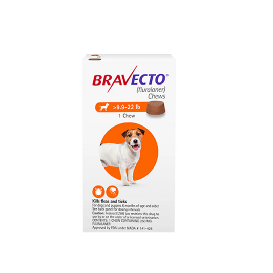 Bravecto Chewable Tablet For Small Dogs (4.5 - 10 Kg) X 1 Tablet