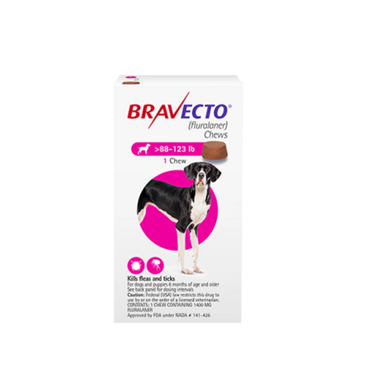 Bravecto Chewable Tablet For Very Large Dogs (40 - 56 Kg) X 1 Tablet