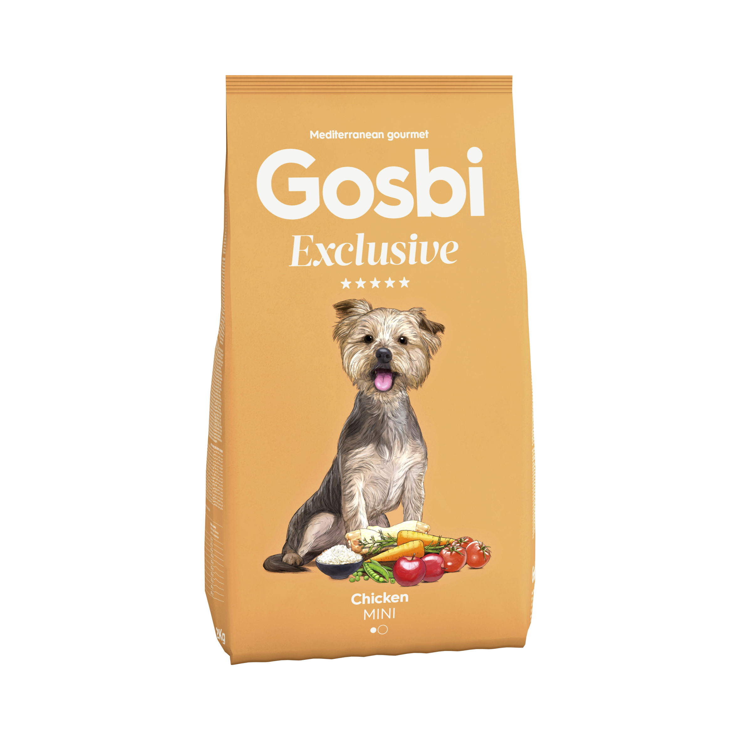 With Gosbi Exclusive Chicken Mini 2kg as the main ingredient and enriched with the Provital Formula, with prebiotics and probiotics to promote intestinal health