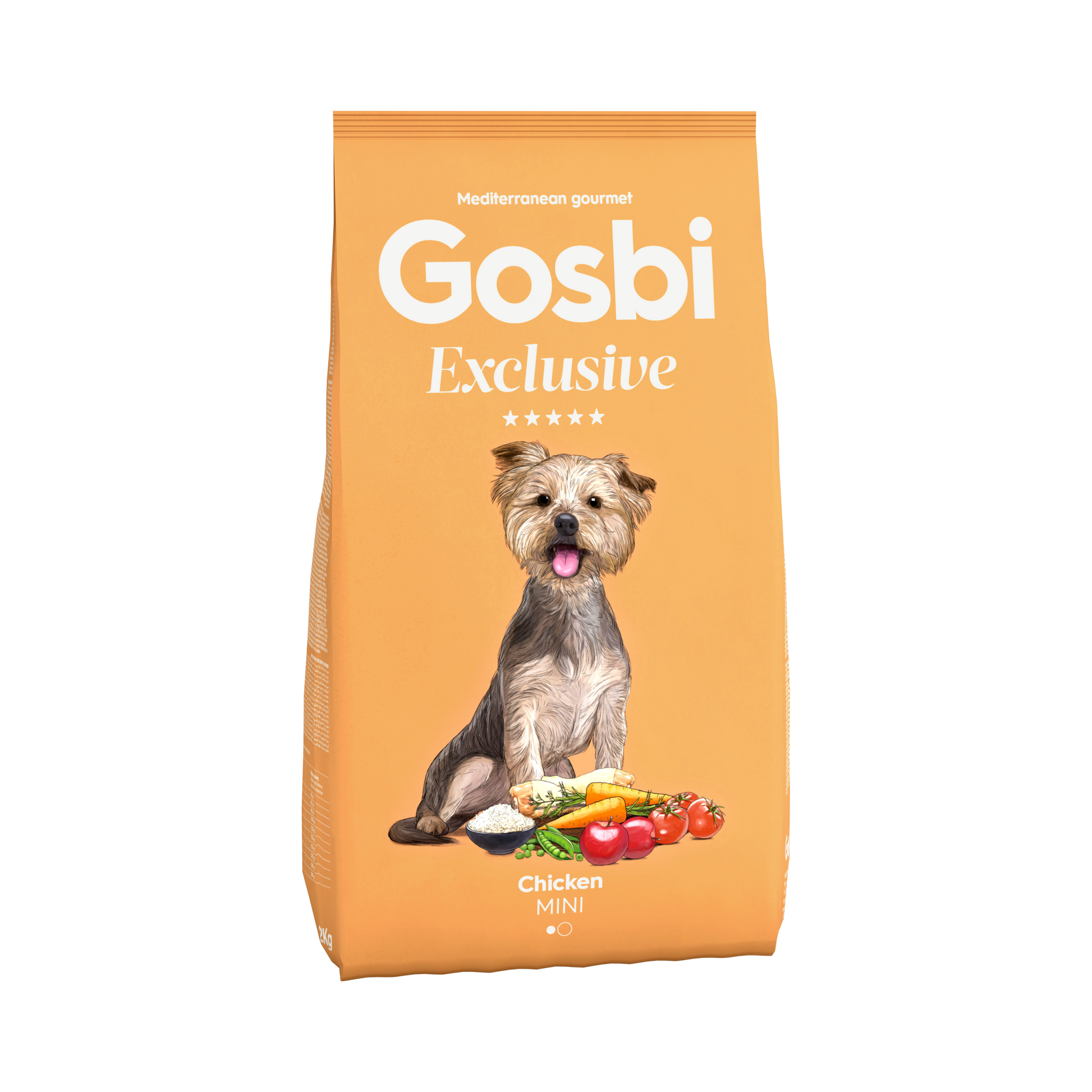 With Gosbi Exclusive Chicken Mini 2kg as the main ingredient and enriched with the Provital Formula, with prebiotics and probiotics to promote intestinal health