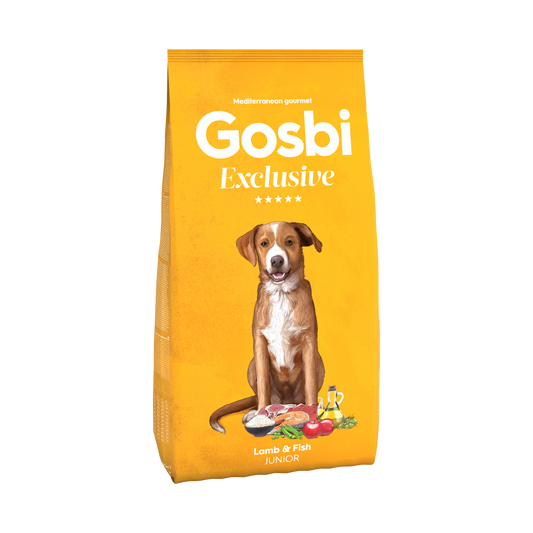 guaranteeing superior digestibility and optimal nutritional values that strengthen the dog’s health and well-being. With Gosbi Exclusive Lamb&Fish Junior 3kg