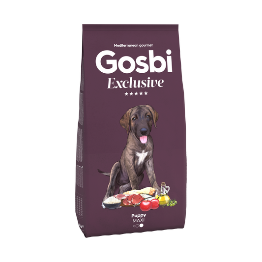 Maximum health benefit is now accessible with Gosbi Exclusive Puppy Maxi 12kg. This diet combines all the nutrients your puppy needs to grow healthily.