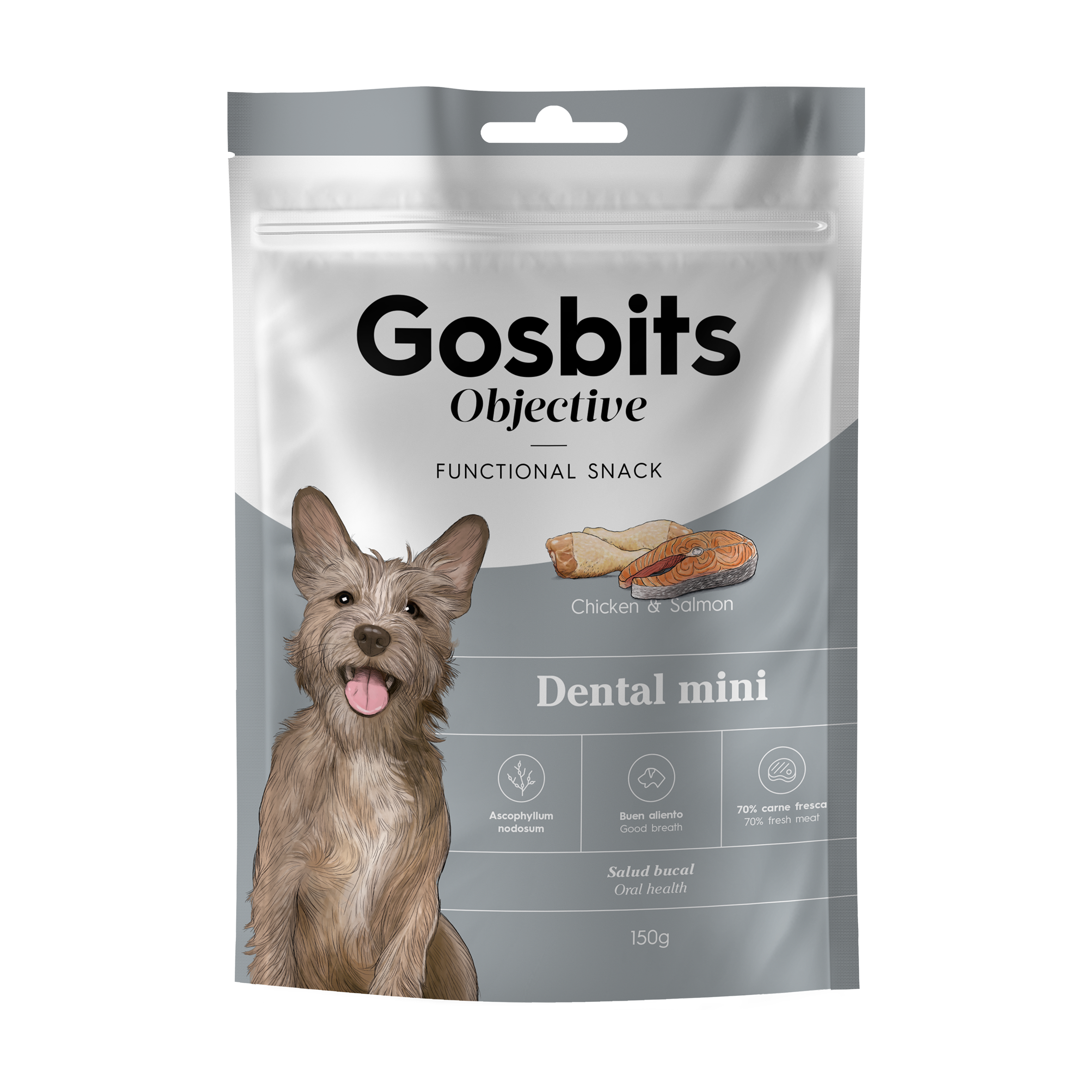 Gosbits Objective Dental MINI is innovative dental treats that keep your dog healthy and active by enhancing oral health. It acts as a powerful bioactivator