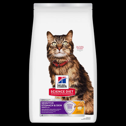 Hill's Science Plan Sensitive stomach & skin adult cat food with chicken 1.5kg