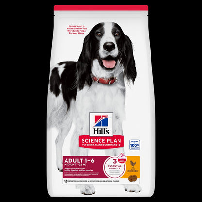 Hill's Science Plan Medium adult dog food with chicken 14kg