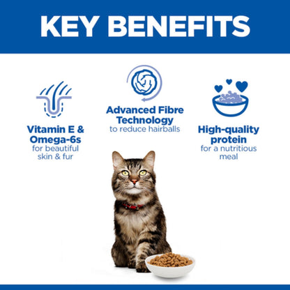 Hill's Science Plan Hairball & perfect coat adult cat food with chicken 1.5kg