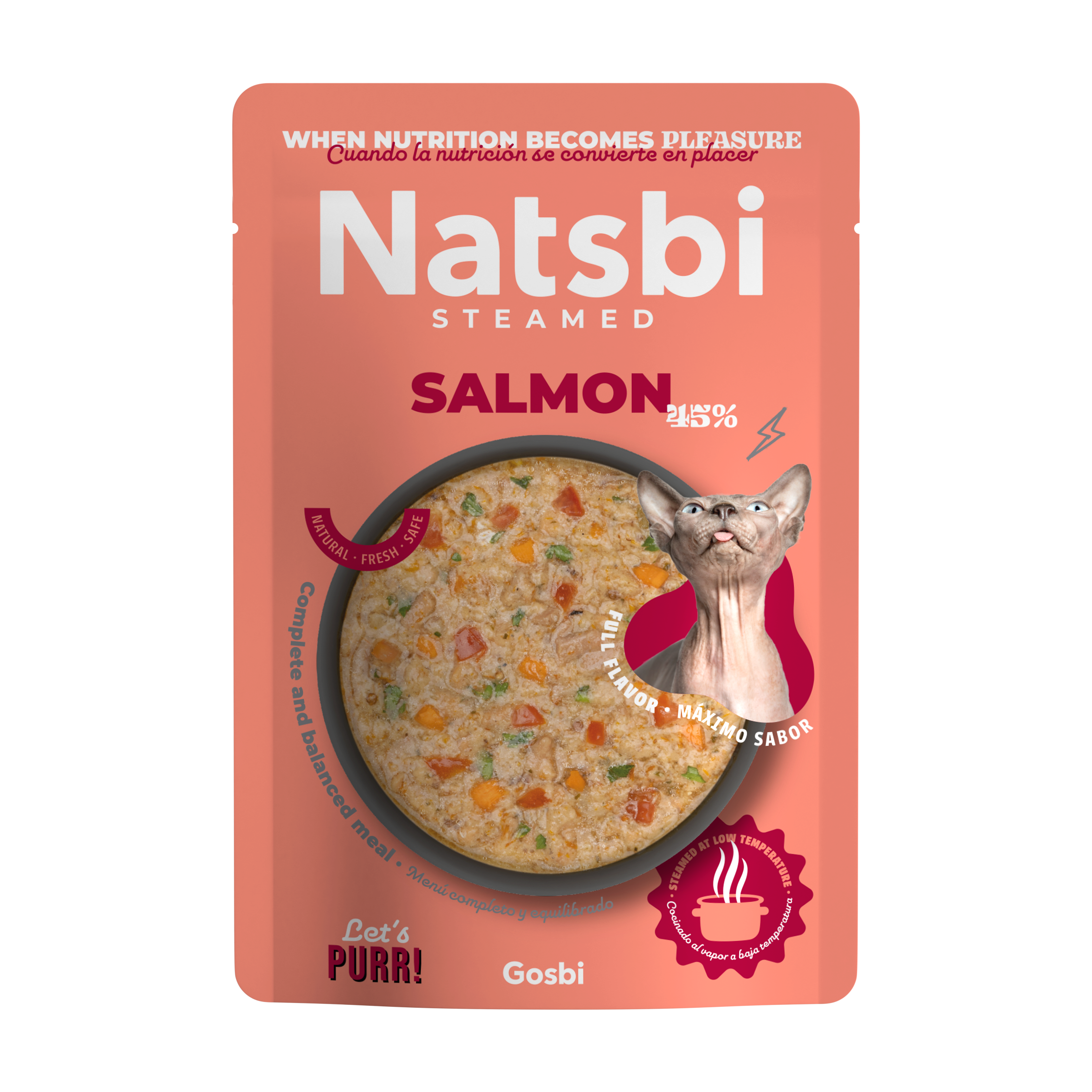 Gosbi Natsbi Cat Steamed Salmon