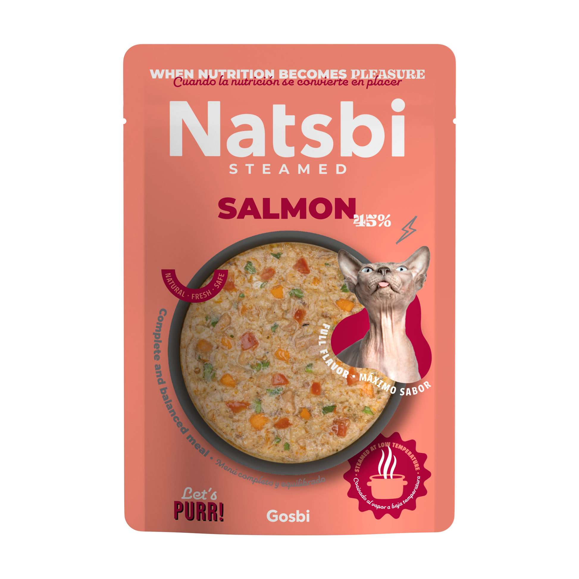 Gosbi Natsbi Cat Steamed Salmon