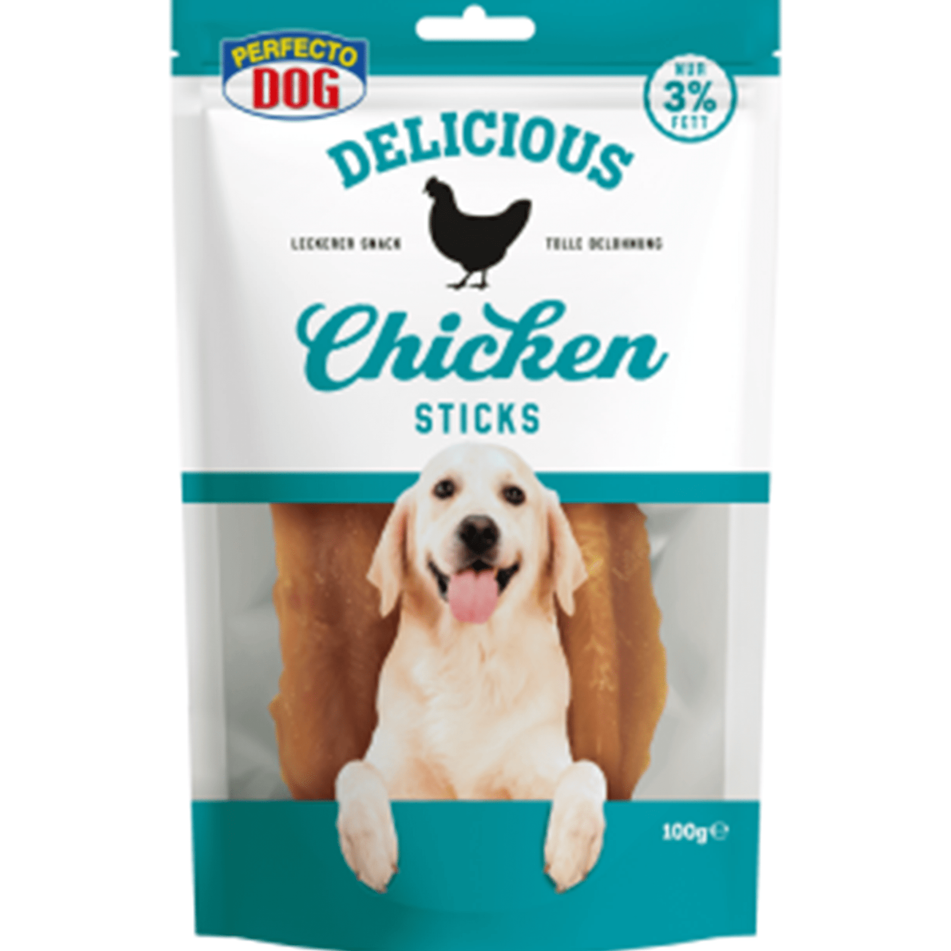 Deliciously Irresistible: Perfecto Dog Chicken Sticks 100g