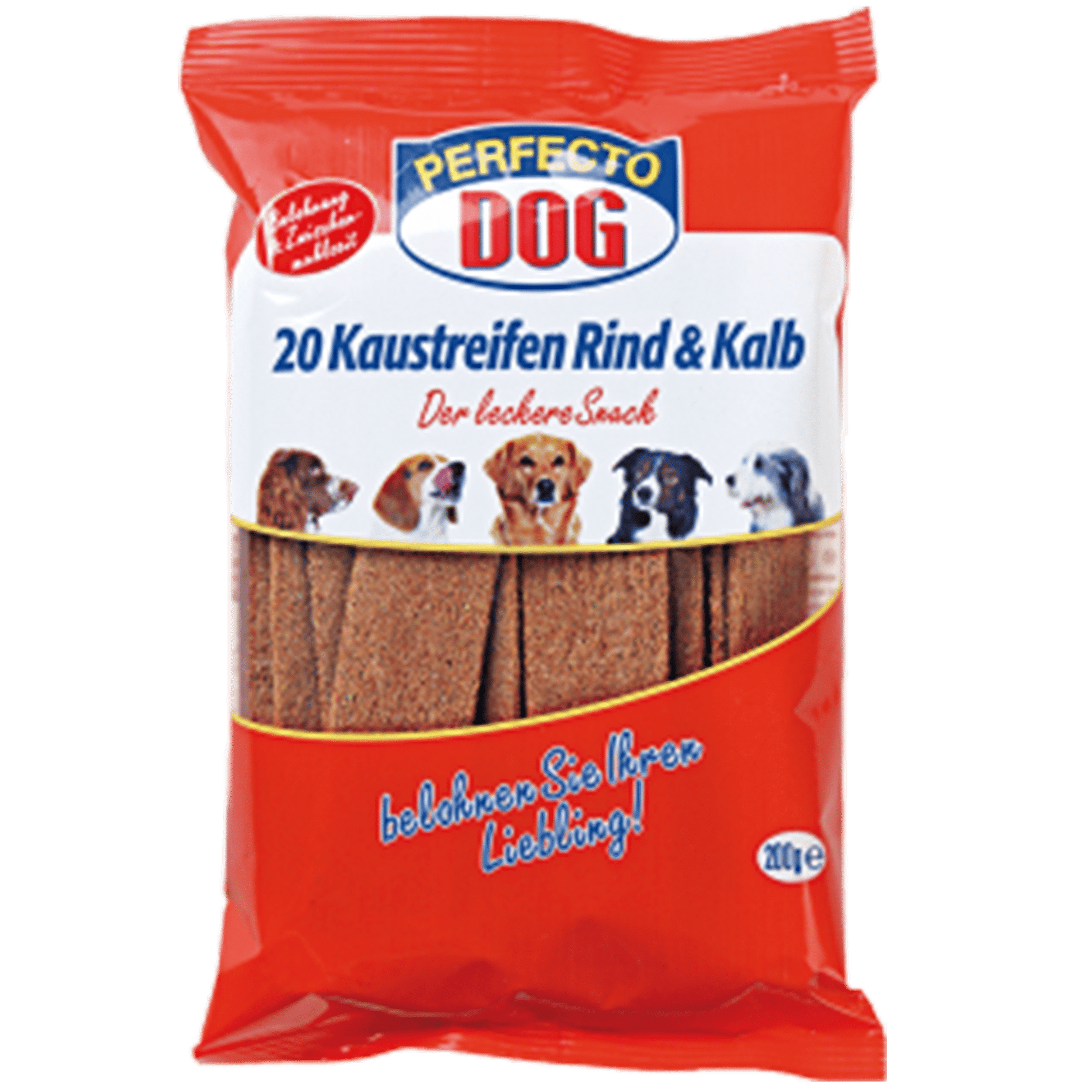 Savory Delights: Perfecto Dog Chewing Strips Beef 200g