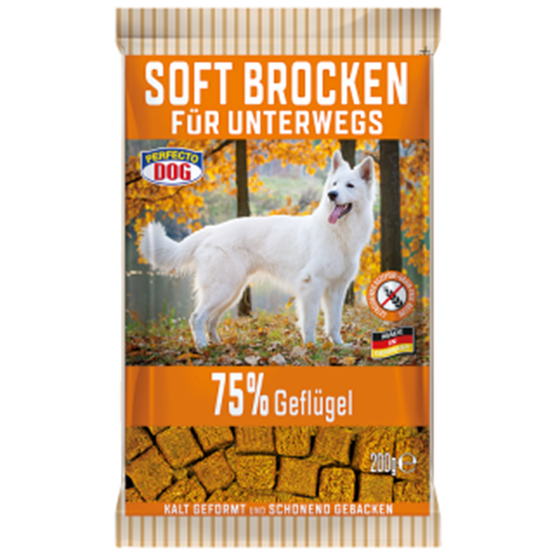 Tender Delights: Perfecto Dog Soft Chunks with Poultry 200g