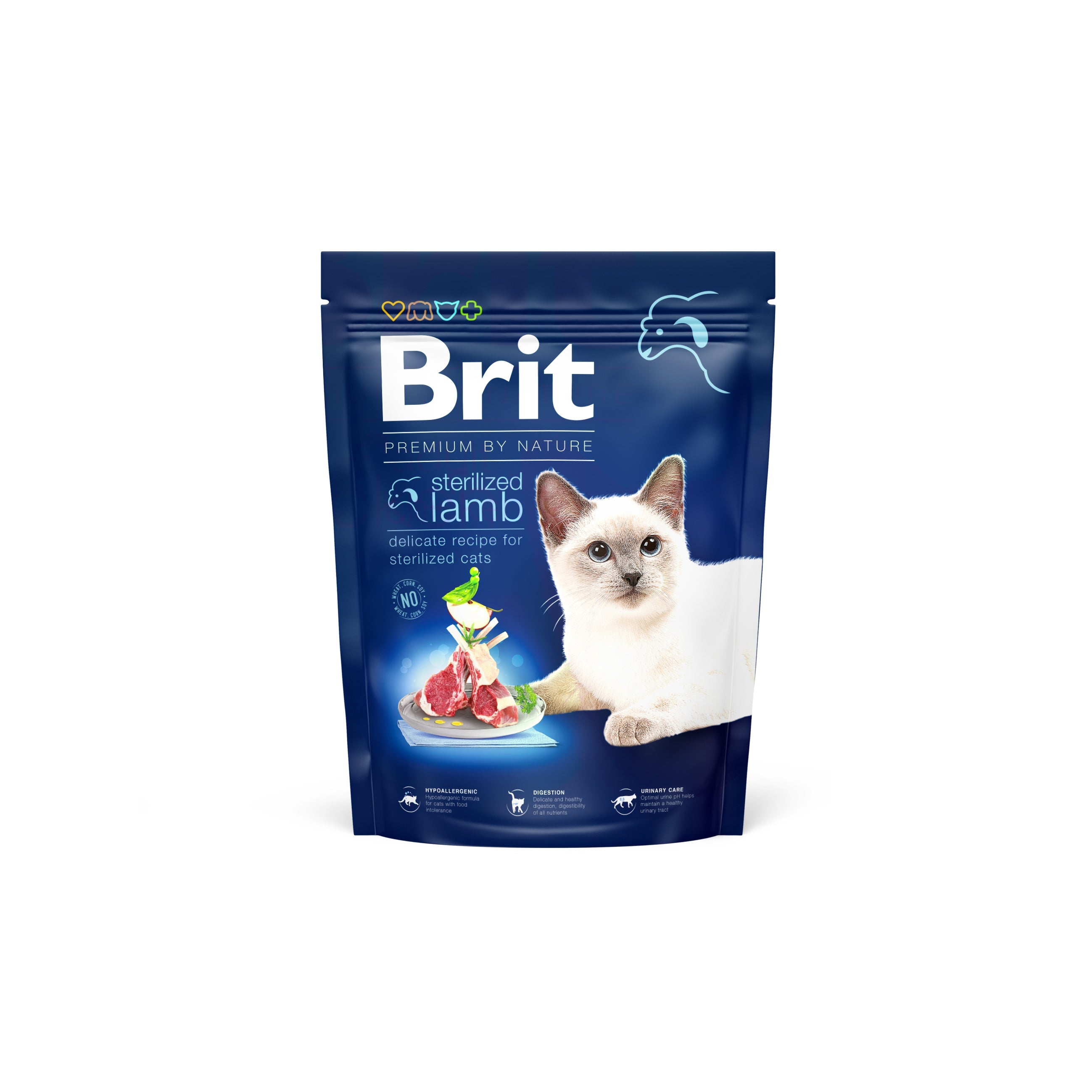Brit Premium by Nature Cat - Sterilized Lamb 300g/1.5kg/8kg