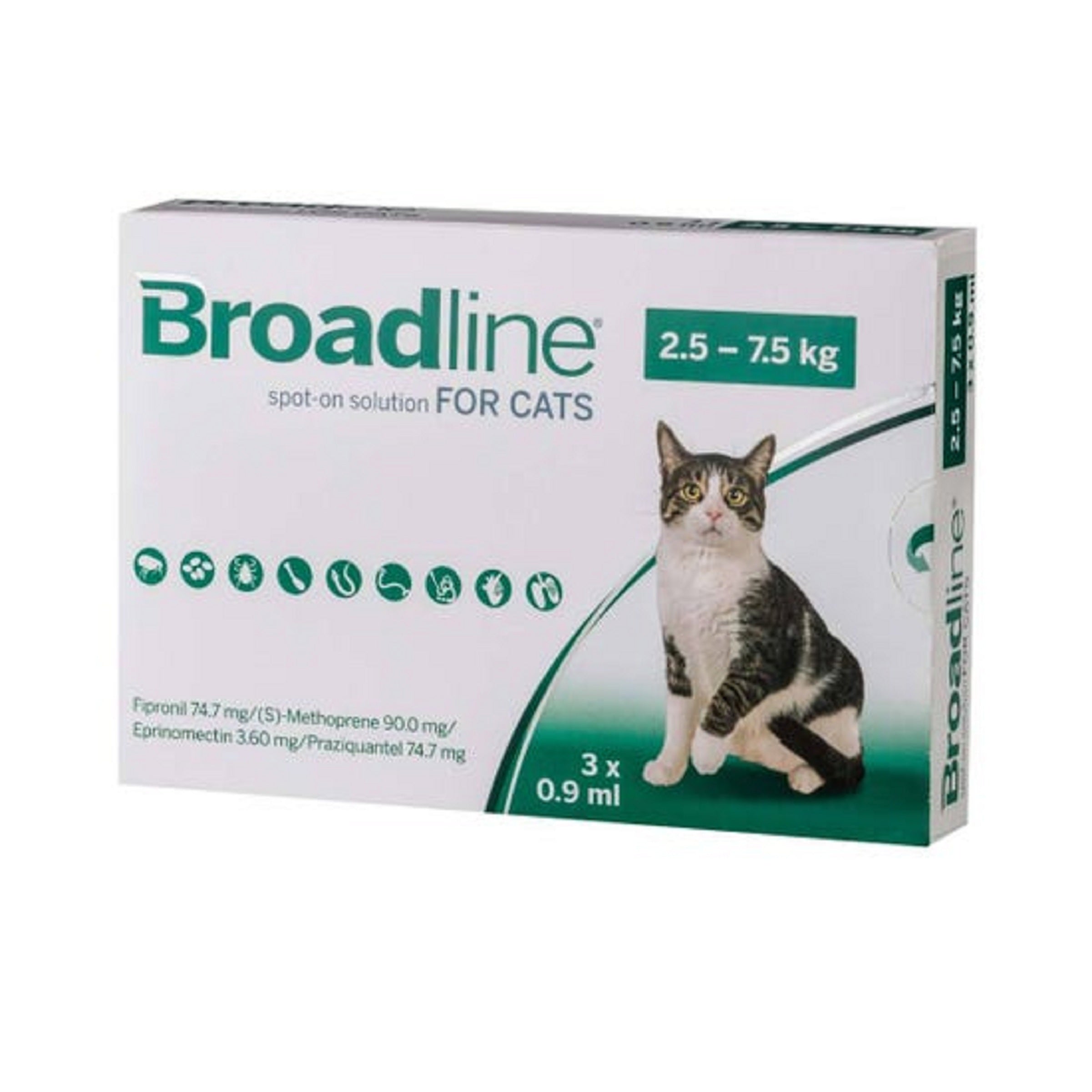 Broadline Spot-On Solution | Cats 2.5 - 7.5Kg X 1 Dose