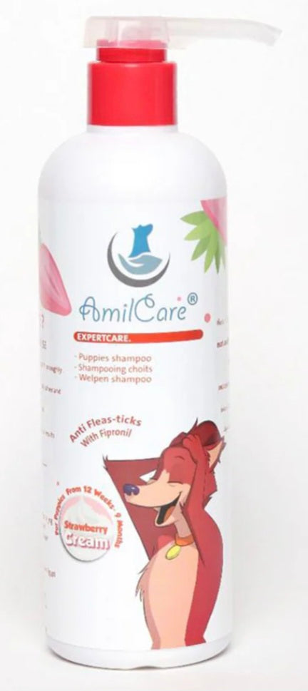 AmilCare Anti Flea and Tick Shampoo - Strawberry Cream 500ml