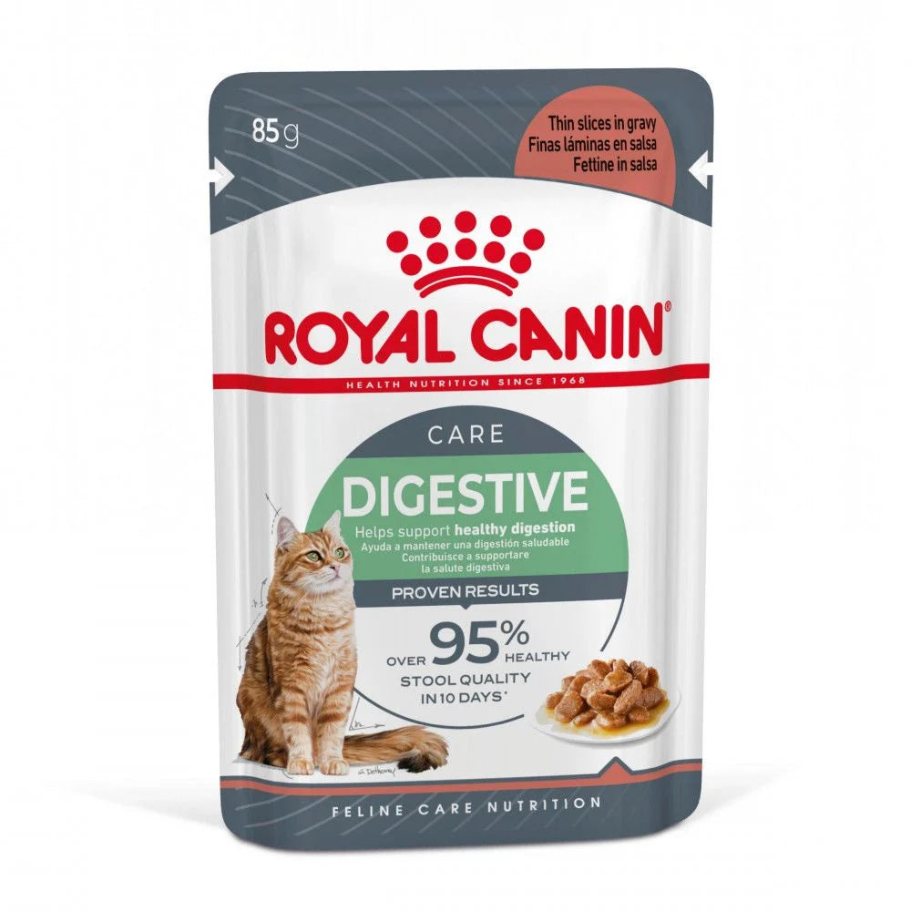 Royal Canin Digestive Care Wet Cat Food Thin Slices in Gravy 85g Pouch Egypt