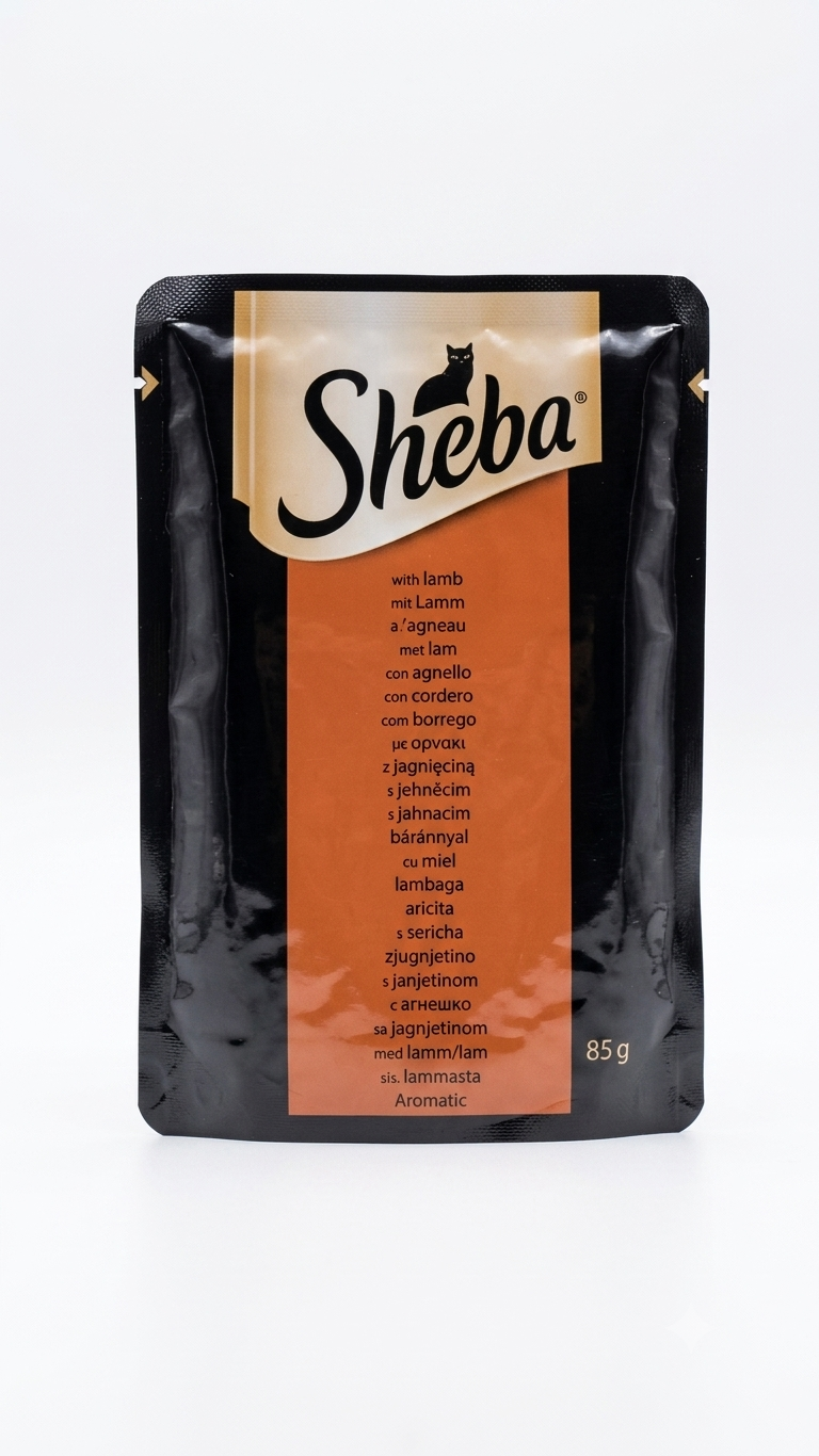 Sheba With Lamb Wet Cat Food 85g Pouch Egypt