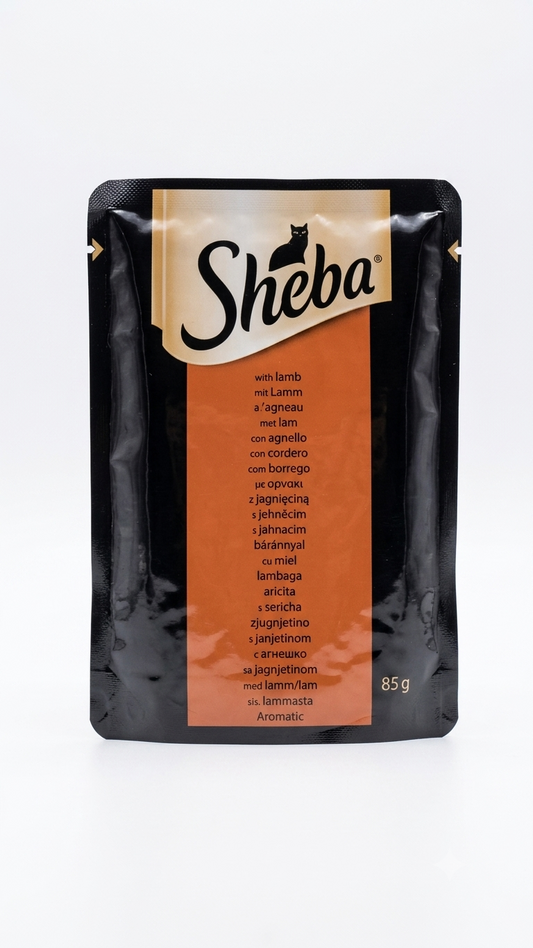 Sheba With Lamb Wet Cat Food 85g Pouch Egypt
