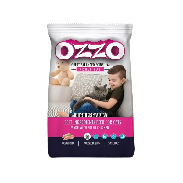Adult cat dry food OZZO high premium formula made with fresh chicken