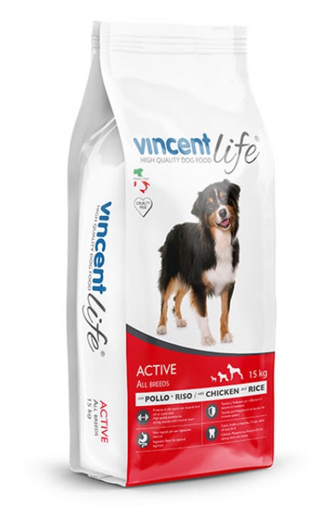 Vencent Active Dog Dry Food 15Kg