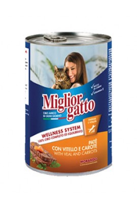 Miglior Gatto Pate With Veal & Carrots 405g