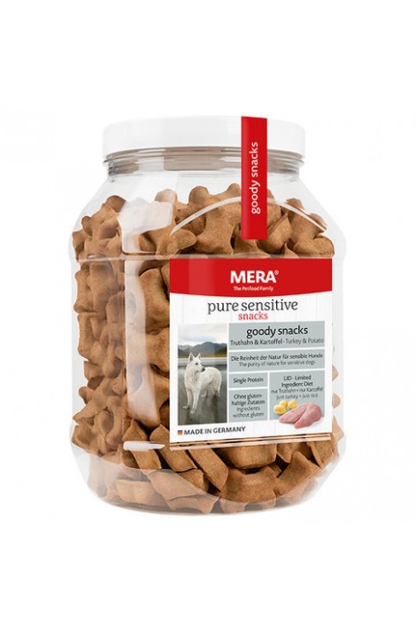 MERADOG Pure Sensitive Goody Snacks with Turkey & Potato 600g