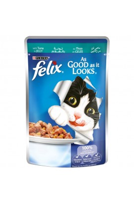  Purina Felix As Good as it Looks Wet Cat Food Pouch 100 g ( Tuna in Jelly)