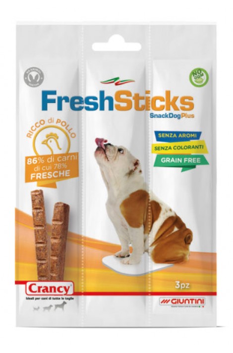 Crancy Fresh Sticks for Dogs - Rich in Chicken 30g