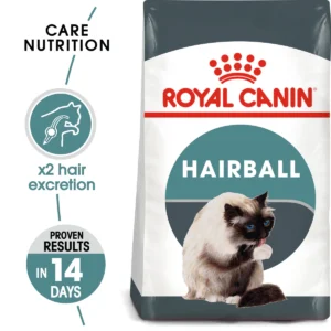 Reduce hairballs and support digestion with Royal Canin Hairball Care cat food in Egypt. Proven results in just 14 days for a healthier, happier cat.