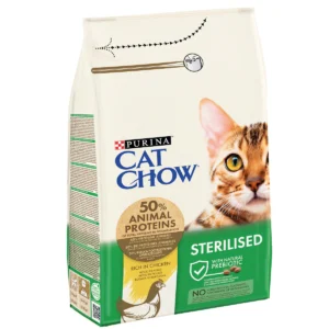 Purina Cat Chow Sterilised Rich in Chicken Dry Cat Food 1.5kg bag