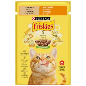 Friskies Chicken Chunks in Gravy Wet Cat Food Pouch 85g