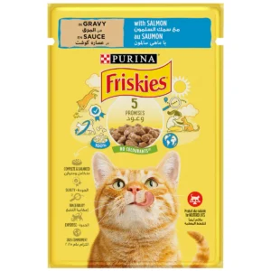 Friskies Salmon Chunks in Gravy Wet Cat Food Pouch 85g