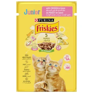 Friskies Kitten Chicken Chunks in Gravy Wet Cat Food Pouch 85g