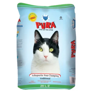 PURA Ashapurite non clumping cat litter 20 liter bag
