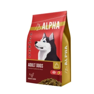 Adult dog dry food ALPHA premium chicken flavour formula