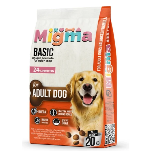 Adult dog dry food Migma Basic 24% protein